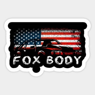 Mustang Foxbody American Fox body stang Muscle classic Car 5.0L Sticker